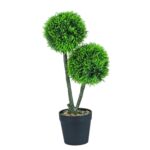 Cortina Artificial Plastic Bonsai With Pot For Decoration | Aesthetic Room Decor, Home Decor, Living Room Decor & Bedroom Decor | Great For Christmas Gifting – 12X10X40 Cm – Brown