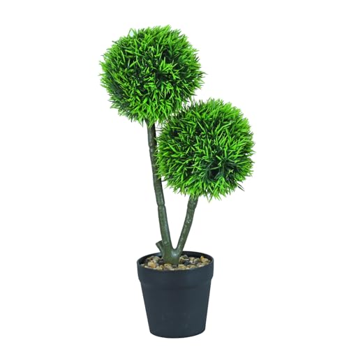 Cortina Artificial Plastic Bonsai With Pot For Decoration | Aesthetic Room Decor, Home Decor, Living Room Decor & Bedroom Decor | Great For Christmas Gifting – 12X10X40 Cm – Brown