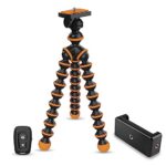 Amazon Basics Gorilla Tripod/Mini 33 Cm (13 Inch) Tripod For Mobile Phone With Phone Mount & Remote, Flexible Gorilla Stand For Dslr & Action Cameras