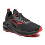 Action | Runner-119 | Stylish | Breathable | Comfortable | Durable | Sports | Lace Ups | Running Shoes | For Men | Black-Red | 7