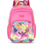 Lavie Sport Splash 35L Magenta Backpack | Fits Upto 15 Inch Laptop | Organizer & Bottle Holder |Rain Cover | Gift For Men, Women, Boys, Girls | Laptop Sleeve For School & College