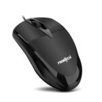 Frontech Power Wired Usb Mouse, 3-Button, 1000 Dpi Optical Sensor, Plug & Play, 1.1M Cable, Black (Ms-0044)