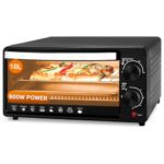 Inalsa Oven Toaster Griller 10 L, Cake Baking Oven Otg Multi-Task With Temperature 800 Watts, Includes Baking Pan, Grill Tray & Tray Handle (Black/Silver), Kitchen,2 Year Warranty