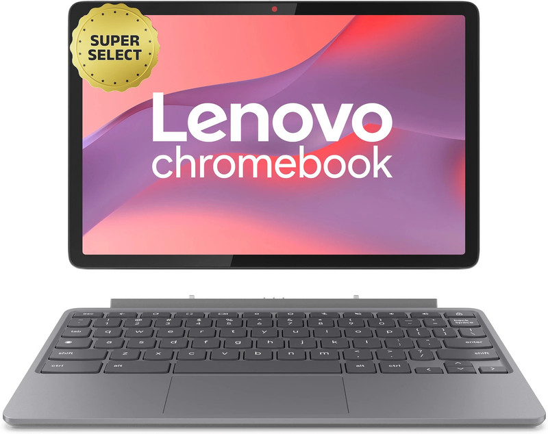 Lenovo Chromebook Duet 11M889 Mediatek Mediatek Kompanio 838 – (8 Gb/128 Gb Emmc Storage/Chrome Os) Chromebook Duet 11M889 Chromebook(27.81 Cm, Luna Grey, 1.101 Kg)