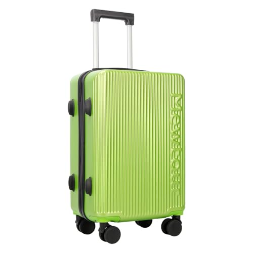 Mewtour 28 Inch Green Abs Zippered Luggage Set, Lightweight With Telescopic Handle, 360° Spinner Wheels, Tsa Lock Suitcase