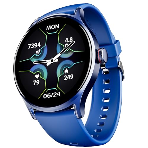 Boat Lunar Vista W/ 1.52″ (3.8 Cm) Hd Display, Advanced Bluetooth Calling, Functional Crown,100+ Sports Mode, Always On Display, Heart Rate & Sp02 Monitoring, Smart Watch For Men & Women(Deep Blue)
