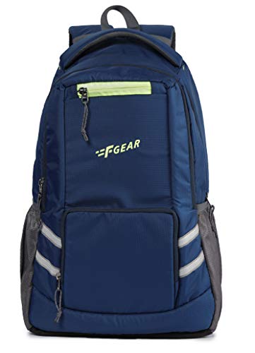 F Gear Intellect Doby Nb School Bag With Raincover (3147), 32L, Blue, 4 Compartment