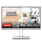 Lenovo L22E-40, 21.4 Inch (54.48 Cm), Fhd 1920X1080, 75Hz, Grey, 4Ms, 16.7Mn Colors, Amd Freesync, Tuv Eye Comfort, Low Blue Light, Smart Display Customization Artery, Hdmi Monitor