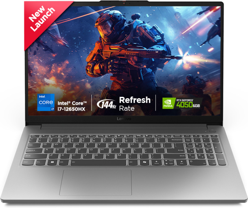 Lenovo Loq Essential Intel Core I7 12650Hx – (16 Gb/512 Gb Ssd/Windows 11 Home/6 Gb Graphics/Nvidia Geforce Rtx 4050) Loq 15Iax9E Gaming Laptop(15.6 Inch, Luna Grey, With Ms Office)