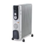 Morphy Richards Ofr 13F 13-Fin Oil Filled Radiator Room Heater | 2900W (2500W + 400W Ptc Fan) | Adjustable Thermostat, Safety Shut-Off, Castor Wheels | White