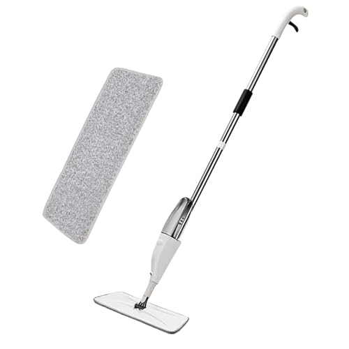 Zureni Spray Mop Set With 1 Adjustable Head Extendable Handle & Replaceable Mop-Pads For Industrial Household Floor Cleaning Mopping