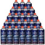 Hacer 25 X 225G Pure Butane Gas Cartridges For Camping Stove, Portable High Pressure Refill Fuel For Welding Torch, Fogging Machine & Lighters, Non-Freeze Canisters Pack Of 25