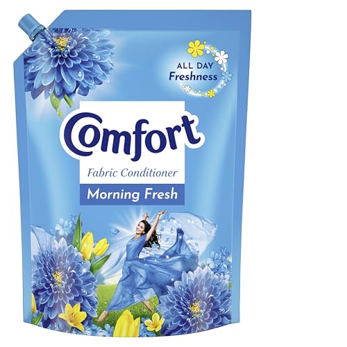 Comfort Morning Fresh Fabric Conditioner 2 L Refill Pack, After Wash Liquid Fabric Softener – For Softness, Shine & Long Lasting Freshness