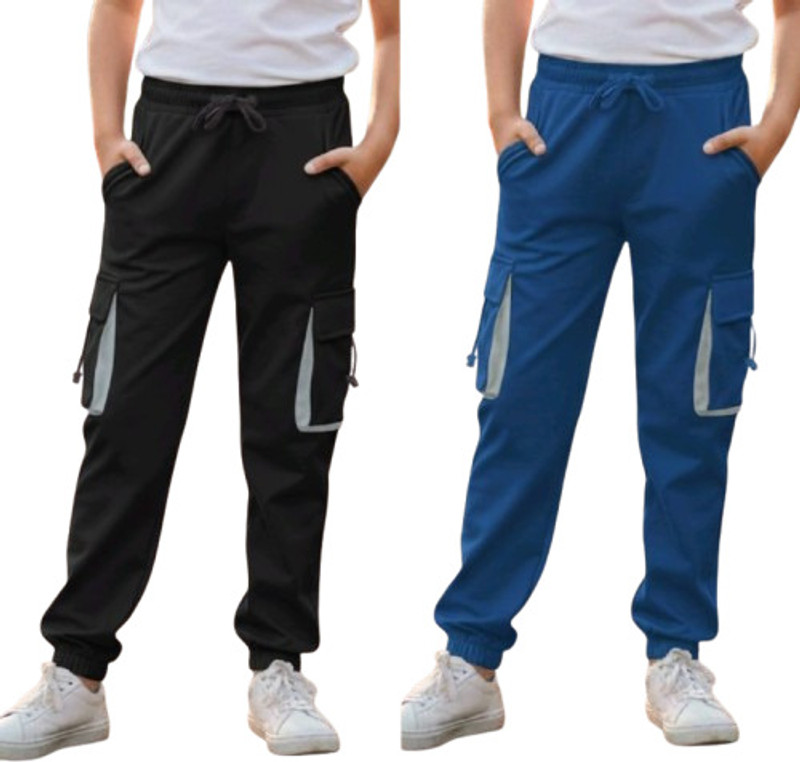 Shukriya Creation Track Pant For Boys(Black, Pack Of 1)