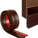 Pyorit (Pack Of 1) Self-Adhesive Rubber Door Seal Self-Adhesive Window/Door Tape For Seal, Cockroach Insect Bugs Stopper 1 Meter Floor Mounted Door Stopper(Brown)