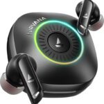 Boat Nirvana Crown, Sonic A.R.C,Leds, Haptic Feedback, 50Db Hybrid Anc, Spatial Audio Bluetooth(Gunmetal Grey, True Wireless)