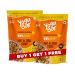 Yogabar Muesli Nuts + Seeds Crunch 700G (Buy 1 Get 1 Free) With Flax And Chia Seeds, Muesli Nuts Delight Whole Grain, High Protein, High Fibre, No Refined Sugar, Contains Antioxidants, 700G Pack Of 2