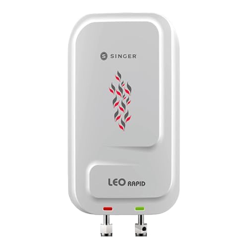 Singer Leo Rapid 5.9L Instant Water Heater (3000W) For Kitchen & Bathroom | Copper Heating Element | Stainless Steel Tank | Isi Marked | 2 Years Product Warranty & 5 Years Tank Warranty