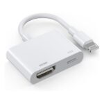 Lightning To Hdmi Cable, [Apple Mfi Certified] 1080P Digital Av Hdmi Adapter For Iphone, Hd Video Hdmi Sync Screen Converter Compatible With Iphone 14/13/12/11/X/8/Ipad To Tv/Projector/Monitor