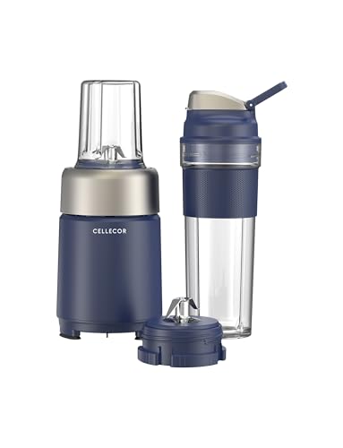 Cellecor Blendpro 500W Nutri-Blender | 500W Personal Smoothie Blender With 24,500 Rpm | 2 Durable Jars | 6-Leaf Blade | Compact Juicer Mixer Grinder | Anti-Rust Titanium Alloy Blade | 2 Yrs Warranty