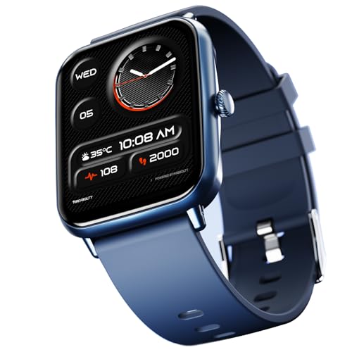 Fire-Boltt Ninja Call Pro Plus Bluetooth Calling Smart Watch, 1.83″ Hd Display, Ai Voice Assistant, 120+ Sports Modes, Ip67 Waterproof, Spo2 & Heart Rate Monitor Smartwatch For Men & Women – Blue