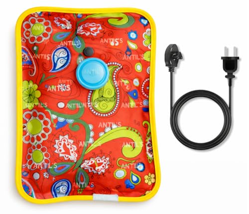 Antil’S Heating Bag, Hot Water Bags For Pain Relief, Heating Bag Electric, Heating Pad-Heat Pouch Hot Water Bottle Bag, Electric Hot Water Bag For Pain Relief Therapy (Multicolor) Pack Of 1