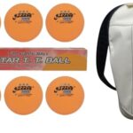 Dhs Tt Ball 40Mm 3 Star Orange (6 Pcs Box) 30 Pcs With Smart Pro Tt Special Cover Speed Beige