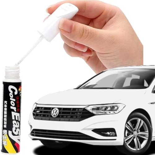 Kashtkapi Car Scratch Remover Touch Up Paint Pen Automotive Car Paint Pen Scratch Repair For Deep Scratches Special-Purpose (White Pack Of 1) (White)
