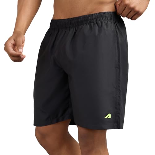 Boldfit Swimming Shorts For Men Stretchable Fit Swimming Trunks, Adjustable Quick-Drying Swim Shorts, Breathable Swimwear – Black(Xl)