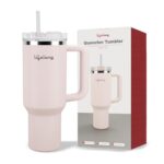 Lifelong Double-Walled Vacuum Insulated Tumbler With Unbreakable Tritan Lid 1200Ml |Keeps Drinks Hot For 8 Hours & Cold For 12 Hours | Durable Stainless Steel Tumbler With Comfort-Grip Handle(Lltbr01)