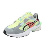 Puma Unisex Pwrframe Op-1 Abstract Sneaker, Soft Fluo Yellow-Quarry-Marshmallow, 4.5