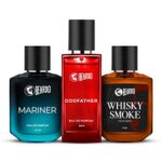 Beardo Mariner, Godfather & Whiskey Smoke Perfume For Men (50Ml X Pack Of 3) | Long Lasting Perfume | Date Night Perfume For Men | Gift For Men | Gift For Friends | Gift For Husband | Gift For Boyfriend