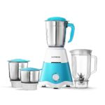 Longway Super Dlx Juicer Mixer Grinder | Up To 750 Watt Powerful Motor | 4 Jars For Grinding, Mixing, Juicing | 2 Year Warranty | Blue & White