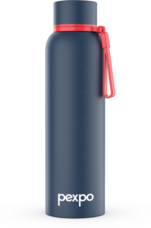 Pexpo Bravo 1000, Hot&Cold Isi Certified Insulated Thermosteel Water Bottle Leakproof 1000 Ml Steel Flask(Pack Of 1, Blue)