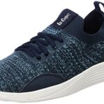Lee Cooper Lc4156L Men’S Lightweight Leather Lace-Up Sports Shoes | Super Flexible, Breathable & Comfortable For Running, Walking & Everyday Wear_42Eu_8Uk Navy