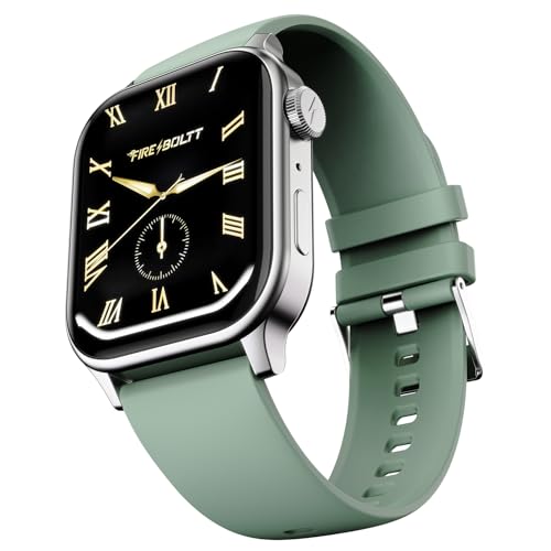 Fire‑Boltt Rise Smart Watch 1.85″ Hd Display With Bluetooth Calling, Ai Voice Assistant, Rotating Crown,Spo2 & Heart Rate Monitor, 120+ Sports Modes,Ip67 Waterproof Smart Watch For Men & Women – Beige