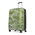 Aristocrat Combat Check-In Trolley Bag, 73 Cm Large Hardside Luggage | 8 Wheels, Combination Lock | Polycarbonate | 5 Year International Warranty | Green