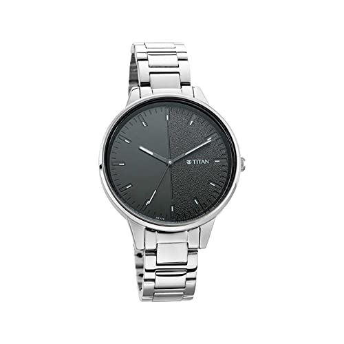 Titan Women’S Precision Simplicity Watch: Black Gradient Dial With Metal Strap-Ns2648Sm02