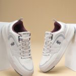 Red Tape White Sneakers For Man | Lifestyle Shoes For Boys | Comfortable Shoes | Trendy Sneakers For Men(Beige, Red , 8)
