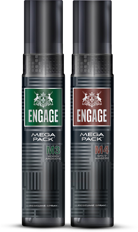 Engage M3 + M4 Perfume Spray Mega Pack Combo For Men 160Ml X2 Perfume  –  320 Ml(For Men)