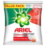 Ariel Complete Detergent Powder – 4Kg | Removes 100 Tough Stains In 1 Wash | Fragrance That Lasts For 2 Weeks | For Semi Auto Washing Machine & Bucket Wash