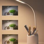 Weird Wolf Study Lamp With 3 Colour Modes & Adjustable Brightness Levels | Table Lamp For Study Room With Gooseneck, Pen & Mobile Holder | Rechargeable 1200Mah Battery | 6 Month Warranty