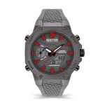 Kenneth Cole Reaction Silicone Analog-Digital Grey Dial Men’S Watch-Krwgp2191702, Band_Brown