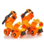 Supreme Deals Supreme Latest Designed Roller Skates With Front Break For Kids Age Group 4-12 Years Adjustable Inline Skating Shoe (Orange Or Green Color)