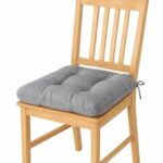 A Decor Soft Cotton Chair Cushion Pad 40×40×4 Cm| Comfortable Washable Seat Pad For Dining, Office & Study Chairs Pack Of 1| (Grey)