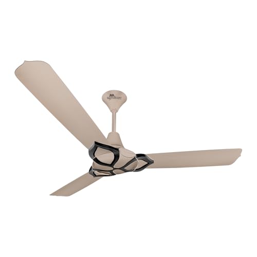 Rr Signature Jaipur Gangaur Bldc 5 Star, 28-Watt & 60% Energy Savings, Designer High Speed Ceiling Fan With Remote, For Home & Office Champagne Gold