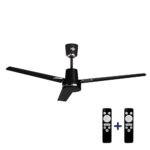 Nippo Vayou 1200Mm Power 28W Bldc Ceiling Fan With Remote Control | 7 Speed Settings | Bee 5 Star Rated Energy Efficient Fans | Upto 70% Energy Savings | Free 1+1 Remote | 3 Years Warranty| Matt Black