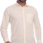 Colours ‘N’ Collars Men Solid Formal Yellow Shirt