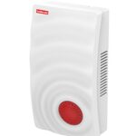 Goldmedal Ocean Stereophonic Ring Door Bell | Wall-Mounted Ding Dong Bell | Calling Bell For Home | Door Bell For Office,School | White & Red | (Pack Of 1)