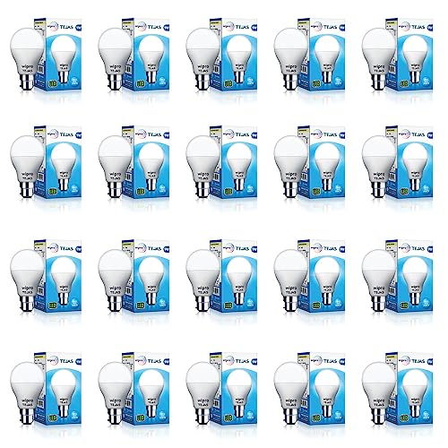 Wipro Tejas 9W Led Bulb For Home & Office |B22 Led Bulb Base |Cool Day White Light (6500K) |4Kv Surge Protection |High Voltage Protection |Eco Friendly Energy Efficient | Pack Of 20